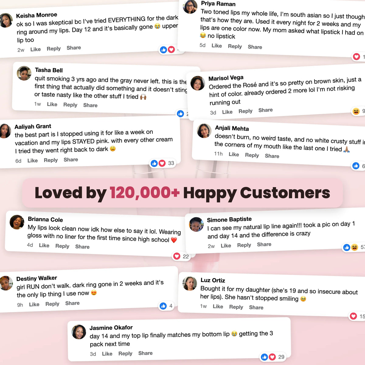Loved by 120,000+ happy customers: real Facebook comments