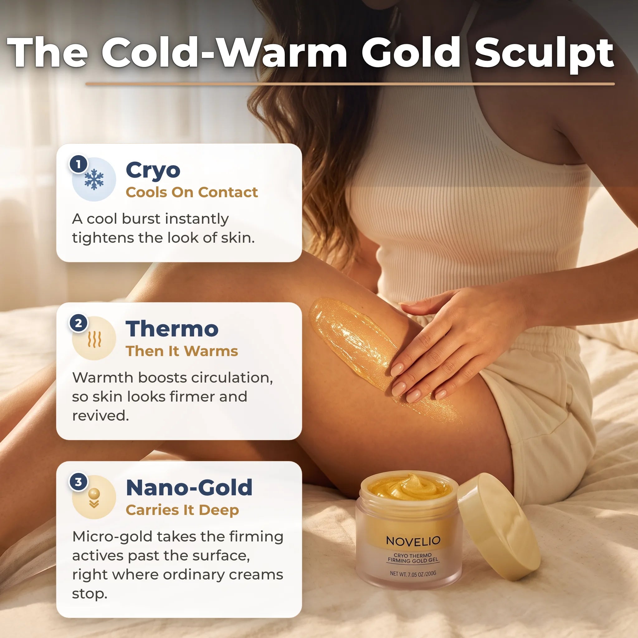 GoldSculpt™: Cold-Warm Gold Sculpting Gel for Firmer, Smoother-Looking Skin