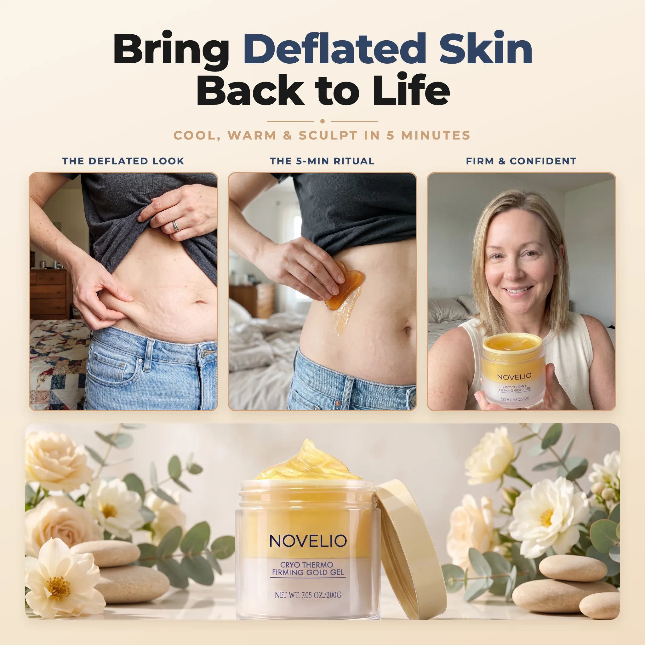 GoldSculpt™: Cold-Warm Gold Sculpting Gel for Firmer, Smoother-Looking Skin